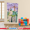 Jesus Crucified on the Cross Elementary Bible Story Wall Decal will bring the story of Easter to life on the walls of your Sunday School, kids church, or Children's Ministry hallways.