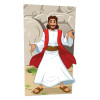 Jesus resurrection wall decal with risen Jesus at empty tomb for kids Sunday school Easter Bible story decor