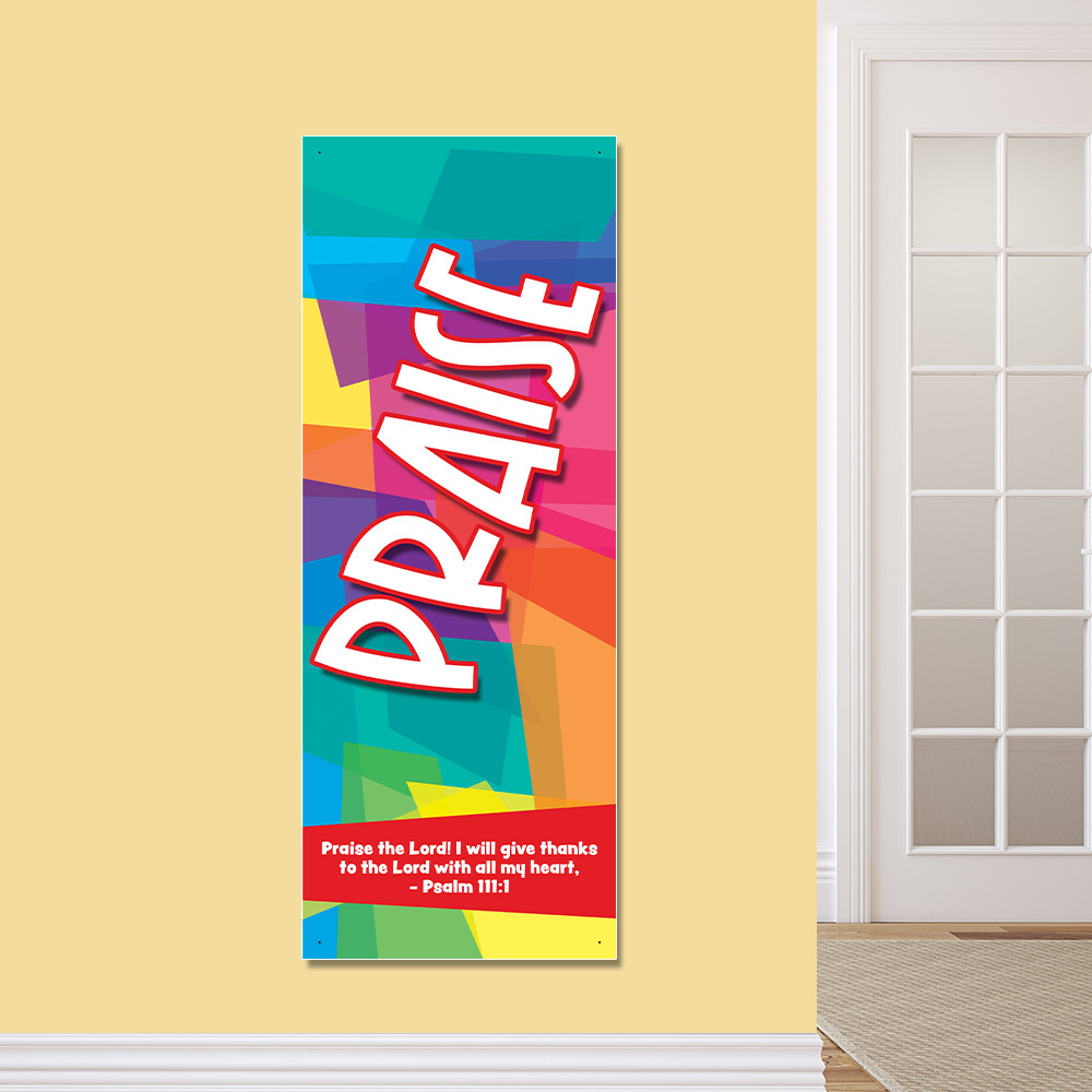Praise Kids Church Worship Banner