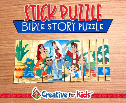 Palm Sunday Stick Puzzle, Elementary Puzzle, Preschool Puzzle, Sunday School Printable, Puzzle Printable, Puzzle Activity, Bible Lesson, Bible Story Printable, Sunday School Craft, Homeschool Printable, Books of the Bible Printable, Armor of God Printable, Preschool Craft, Nursery Activity, Sunday School Lesson, Home School Learning.