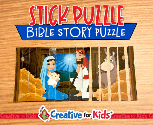 Christmas Baby Jesus Stick Puzzle, Elementary Puzzle, Preschool Puzzle, Sunday School Printable, Puzzle Printable, Puzzle Activity, Bible Lesson, Bible Story Printable, Sunday School Craft, Homeschool Printable, Books of the Bible Printable, Armor of God Printable, Preschool Craft, Nursery Activity, Sunday School Lesson, Home School Learning.