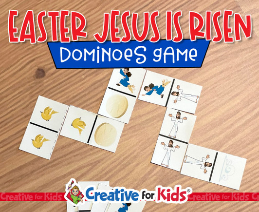 Easter Jesus Is Risen Bible Dominoes Game, Elementary Game, Preschool Game, Sunday School Printable, Game Printable, Game Activity, Bible Lesson, Christian Kids Activity, Sunday School Craft, Homeschool Printable, Books of the Bible Printable, Armor of God Printable, Preschool Activity, Nursery craft, Sunday School Printable, Home School Learning.