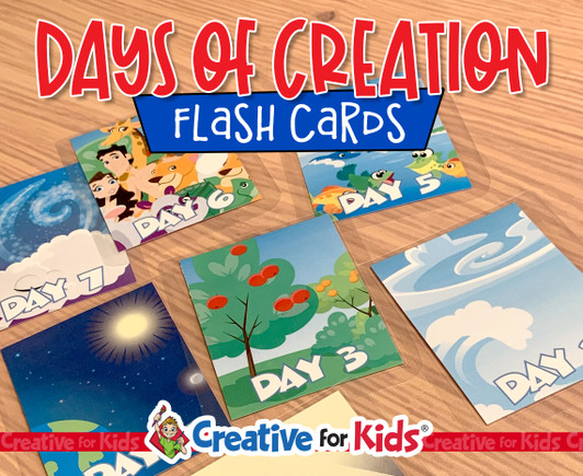 7 Days Of Creation Flash Cards, Elementary Game, Preschool Game, Sunday School Printable, Game Printable, Game Activity, Bible Lesson, Christian Kids Activity, Sunday School Craft, Home School Printable, Books of the Bible Printable, Armor of God Printable, Preschool Activity, Nursery craft, Sunday School Printable, Home School Learning.