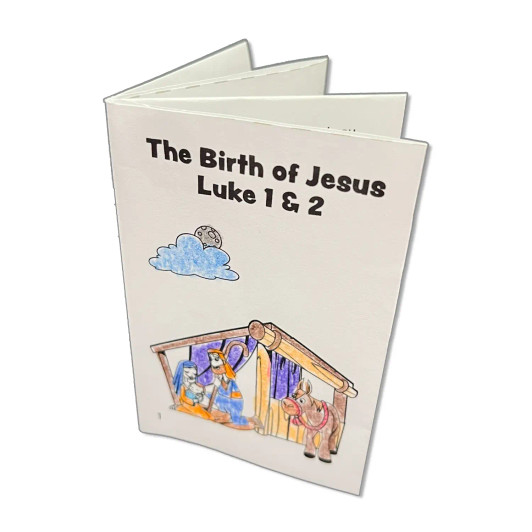 This Christmas story coloring book lets kids color, fold, and share the story of Jesus’ birth. Perfect for preschool, Sunday people, or family faith activities.