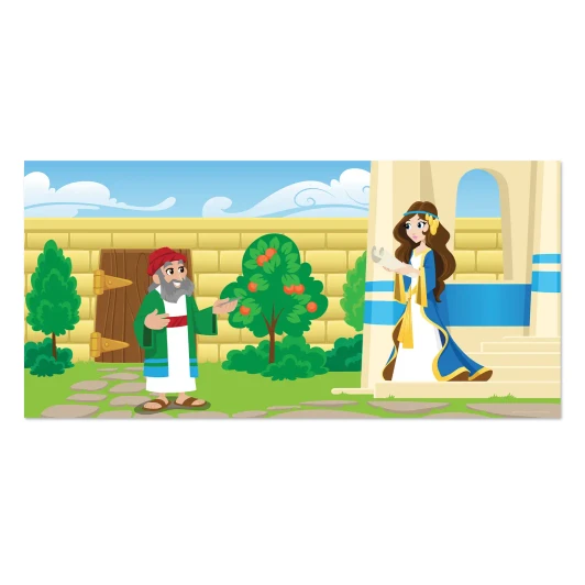 Esther and Mordecai banner for kids ministry lessons