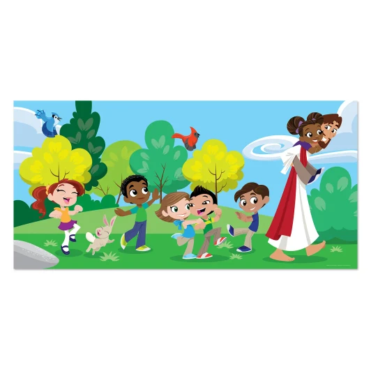 Jesus invites children to follow Him