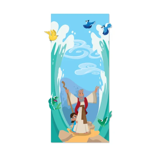 Red Sea miracle wall decal for Sunday school