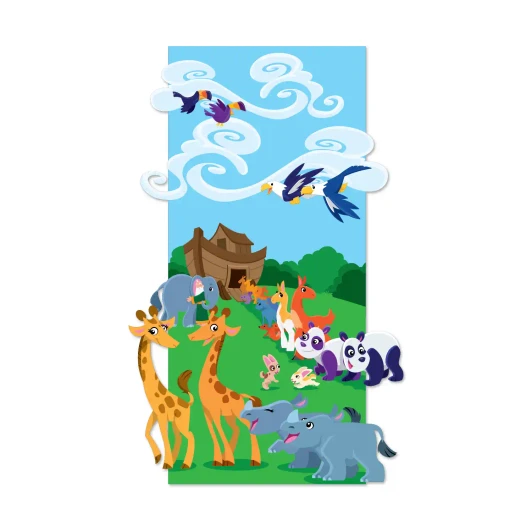 Animals entering Noahs Ark two by two
