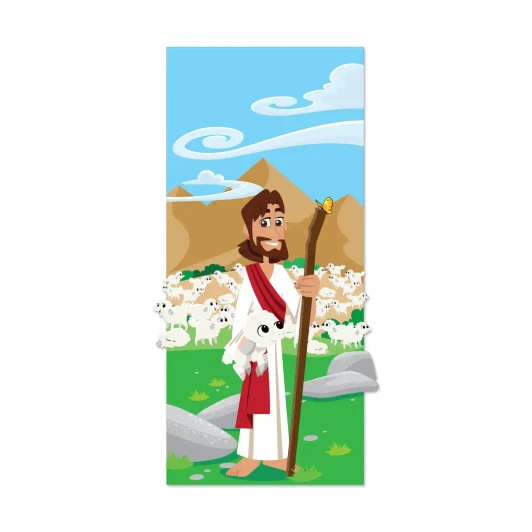 Jesus Good Shepherd wall decal for kids ministry