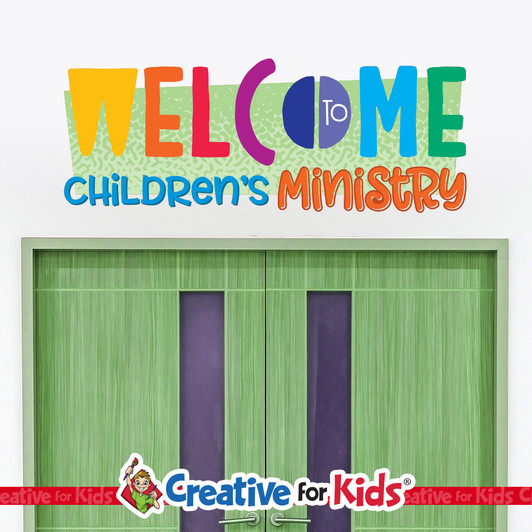 Children's Check-In Kids Church Wall Decal