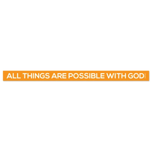 All Things Are Possible With God Scripture Crisp Design Wall Decal
