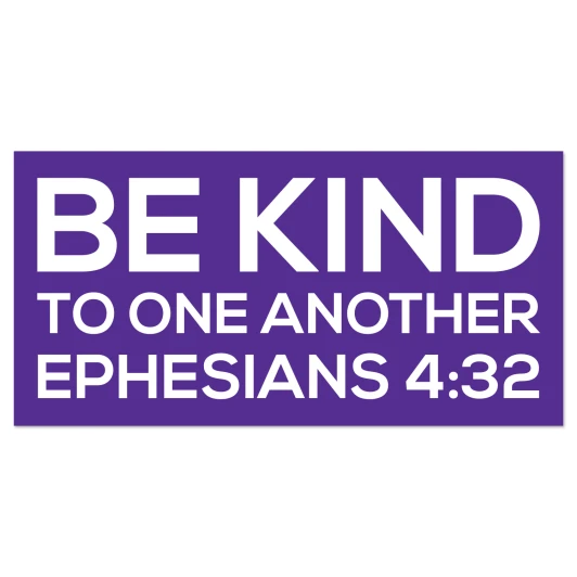 Be Kind to One Another Scripture Memory Wall Decal featuring Ephesians 4:32.