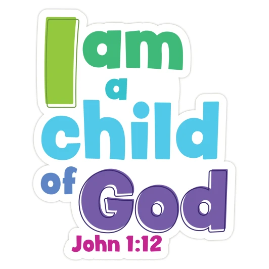 I am a child of God John 1:12 Scripture Truth Wall Decal