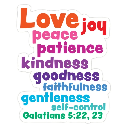 Fruit of the Spirit Galatians 5:22-23 Scripture Truth Wall Decal