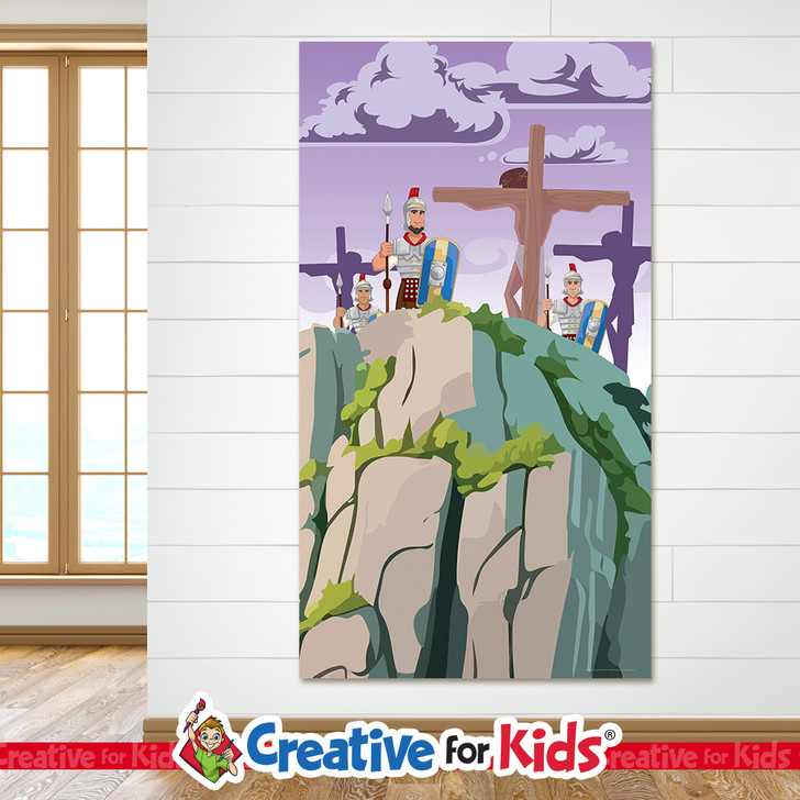 Good Friday Bible story banner for Sunday school lessons