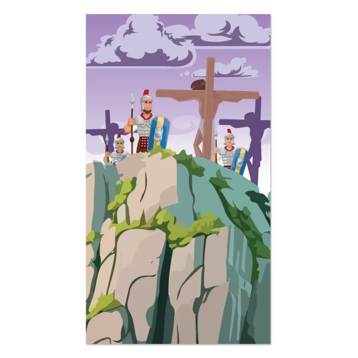 Jesus on the Cross, Easter, Elementary Bible story Banner