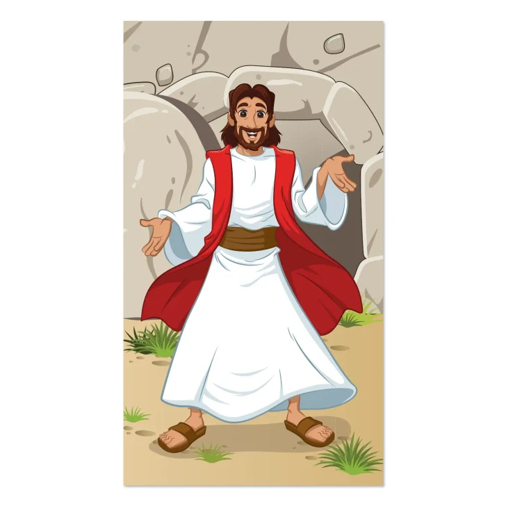 Jesus is Risen, Easter, Elementary Bible story Banner
