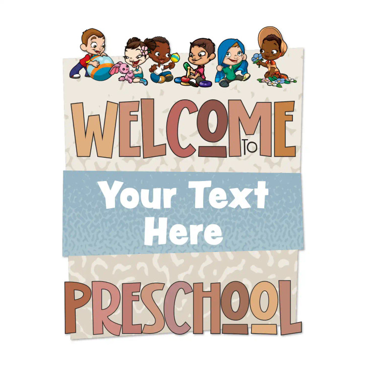 Custom Welcome to Preschool Wall Decal N
