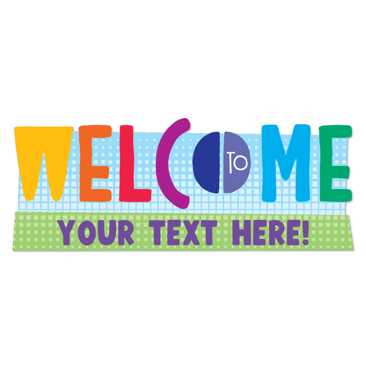 Custom Welcome Wall Decal Dots H