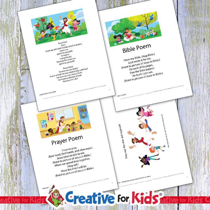 Printable preschool Bible lesson titled “Rejoice with Jesus” featuring colorful Bible verse coloring pages, Sunday school craft materials, and a take-home card. Designed for Christian homeschool, Sunday school, and early childhood faith education. For ages 2–6.