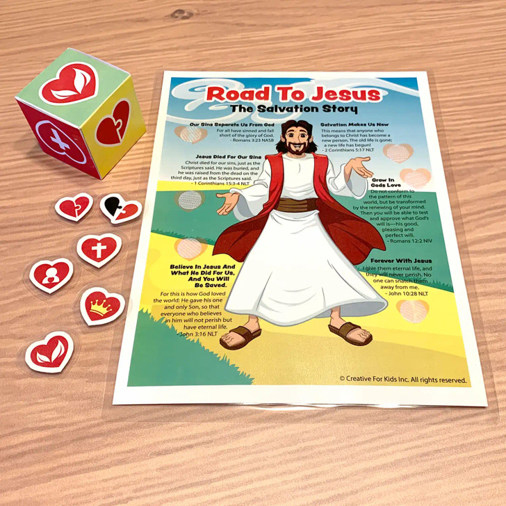 Teach kids about salvation with the road to Jesus match up game. A fun, faith filled activity for Sunday school or home that shares his love and sacrifice.