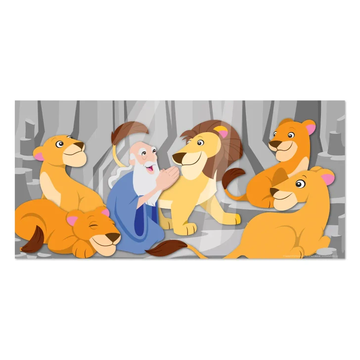 Daniel In The Lions Den Bible Stories HOR Banner