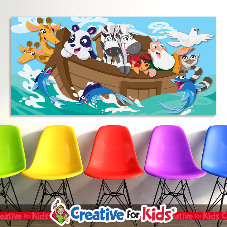 Noahs Ark animals banner for Preschool classroom decor