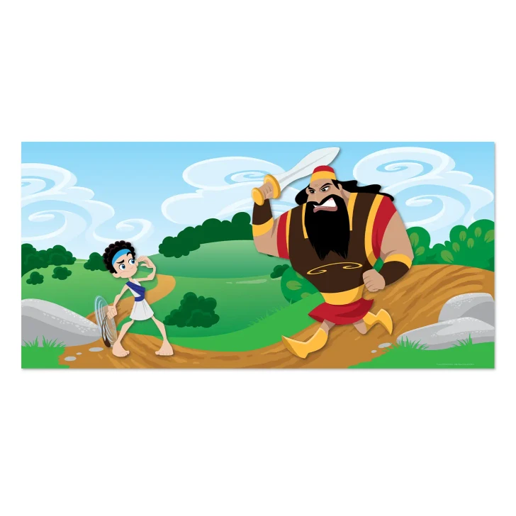 David And Goliath Bible Stories HOR Banner