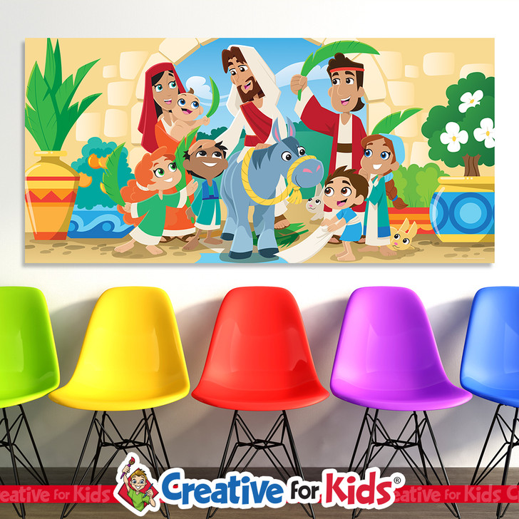 Holy Week kids ministry teaching banners
