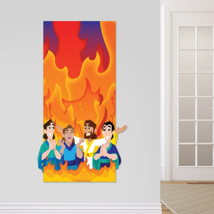 Fiery Furnace kids ministry wall decal