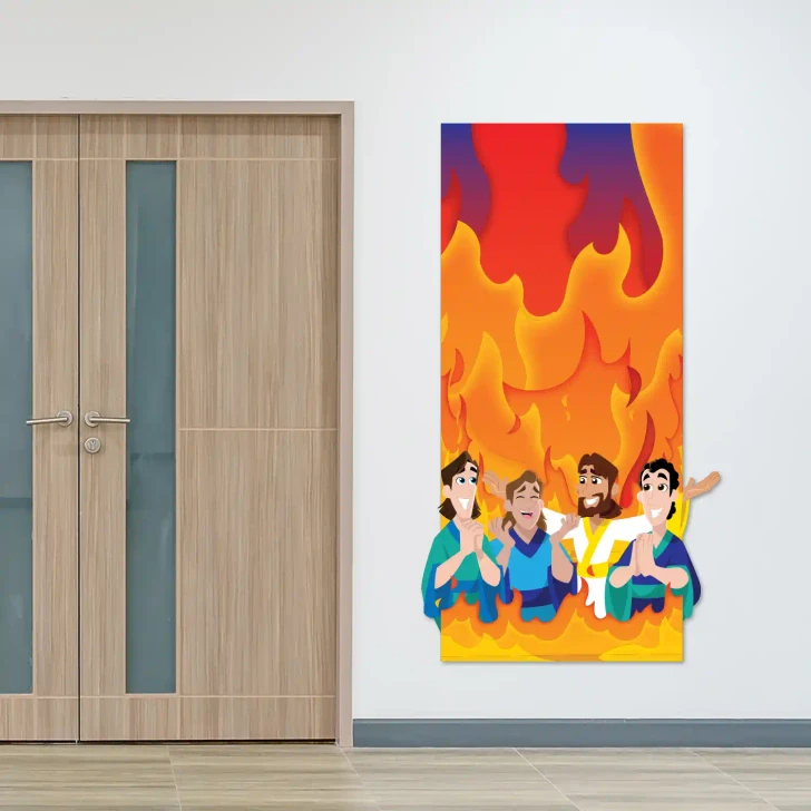 God protects three men wall decal
