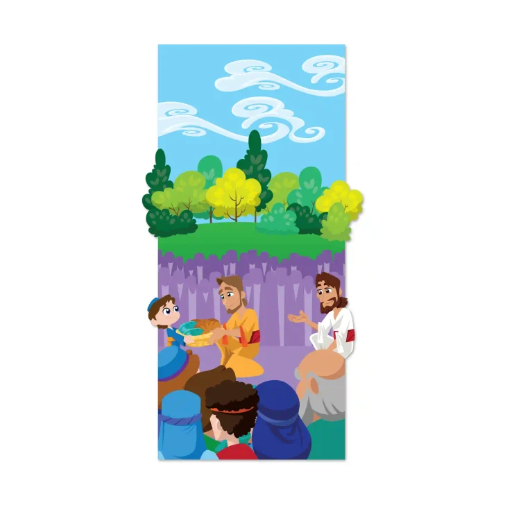 Loaves And Fishes Scene Bible Story Wall Decal