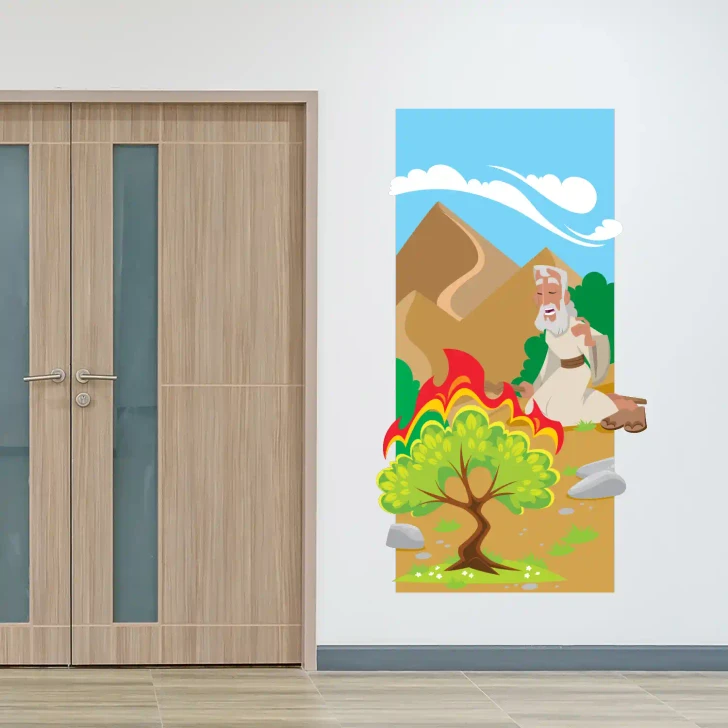 Moses God's calling wall decal for children's ministry