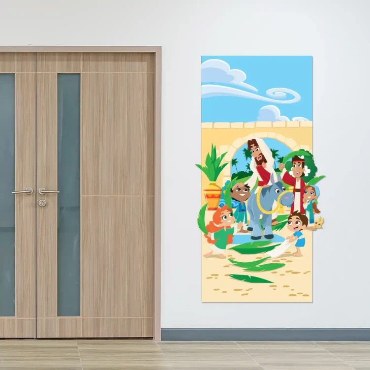 Palm Sunday Jesus wall decal VBS kids church ministry decor