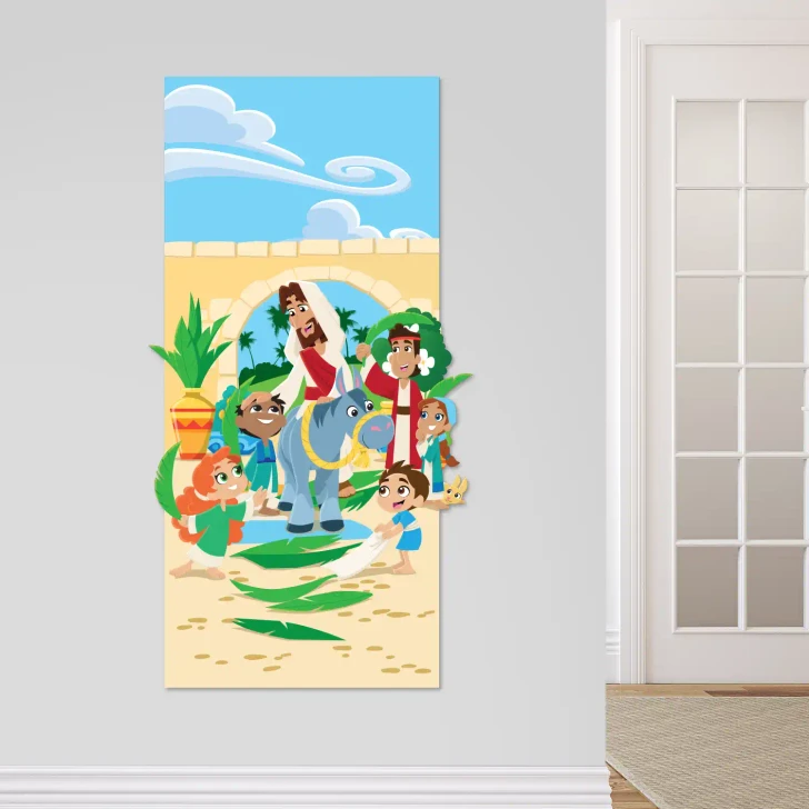 Palm Sunday wall decal Sunday school classroom display children