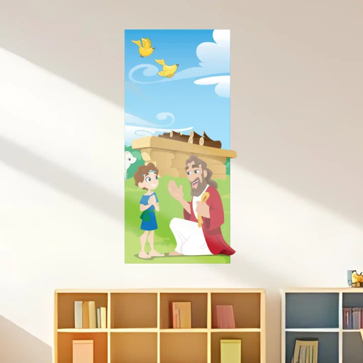 Abraham and Isaac Sunday school decal