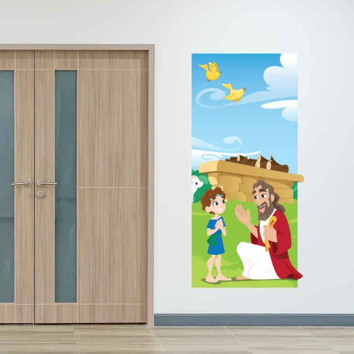 Abraham and Isaac Bible story display