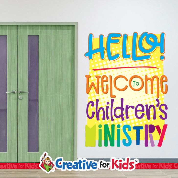 Hello! To Children's Ministry Wall Decal