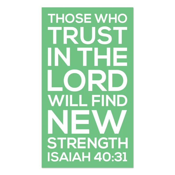 Those How Trust In The Lord Crisp Design Scripture Wall Decal