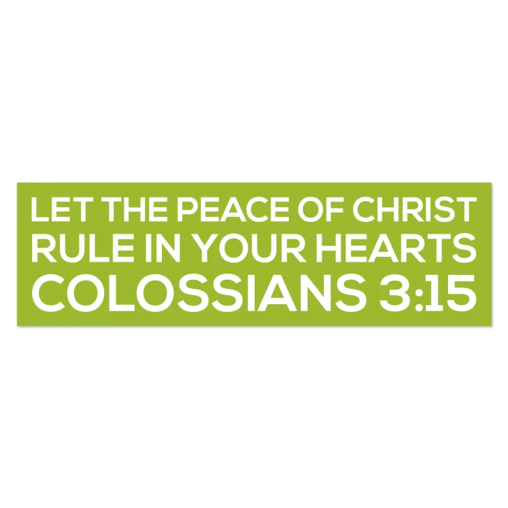 Let The Peace Of Christ Rule Crisp Desgined Scripture Wall Decal
