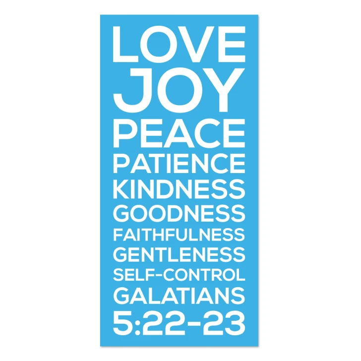 Fruit Of The Spirit Crisp Design Scripture Wall Decal