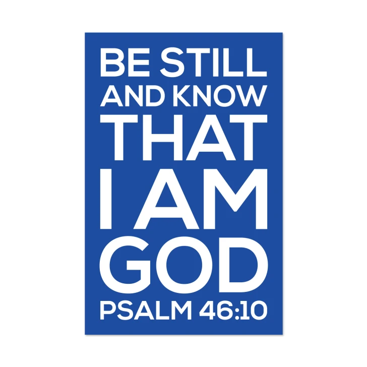 Be Still And Know Crisp Scripture Wall Decal
