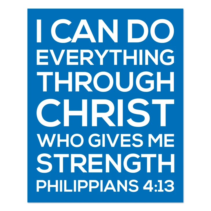 I Can Do Everything Scripture Crisp Design Wall Decal