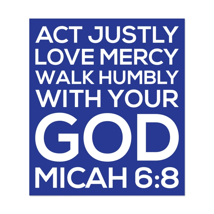 Act Justly Love Mercy Scripture Crisp Design Wall Decal