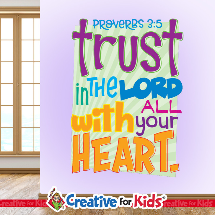 Christian Scripture memory wall decal for homeschool and Christian school