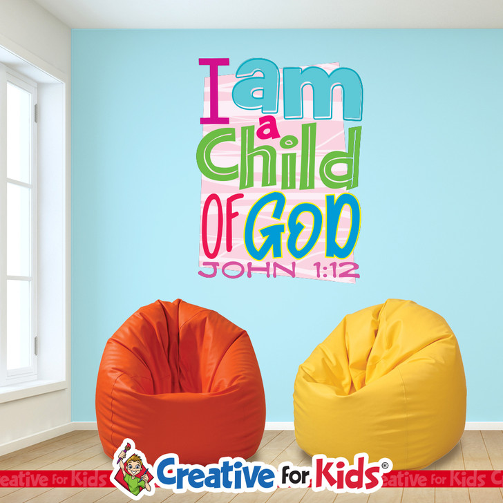 Christian identity Scripture wall decal for homeschool and Christian school