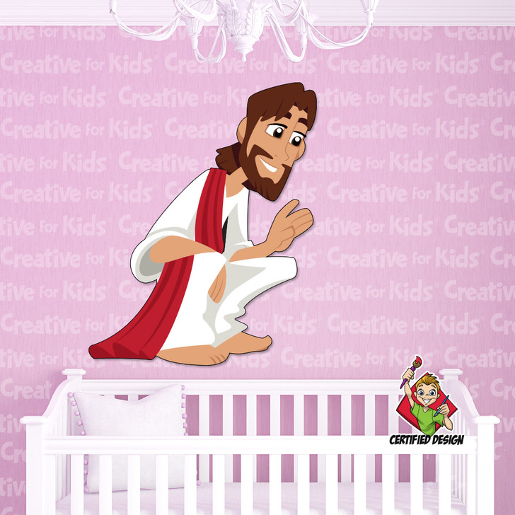 Jesus Waving Wall Decal