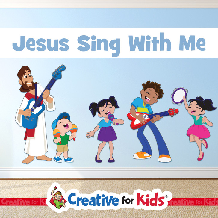 This Jesus Wall Decal is an inspiration wherever you choose to place it. Perfect for your Sunday School, Kids Church, or anywhere in your Children's Ministry.