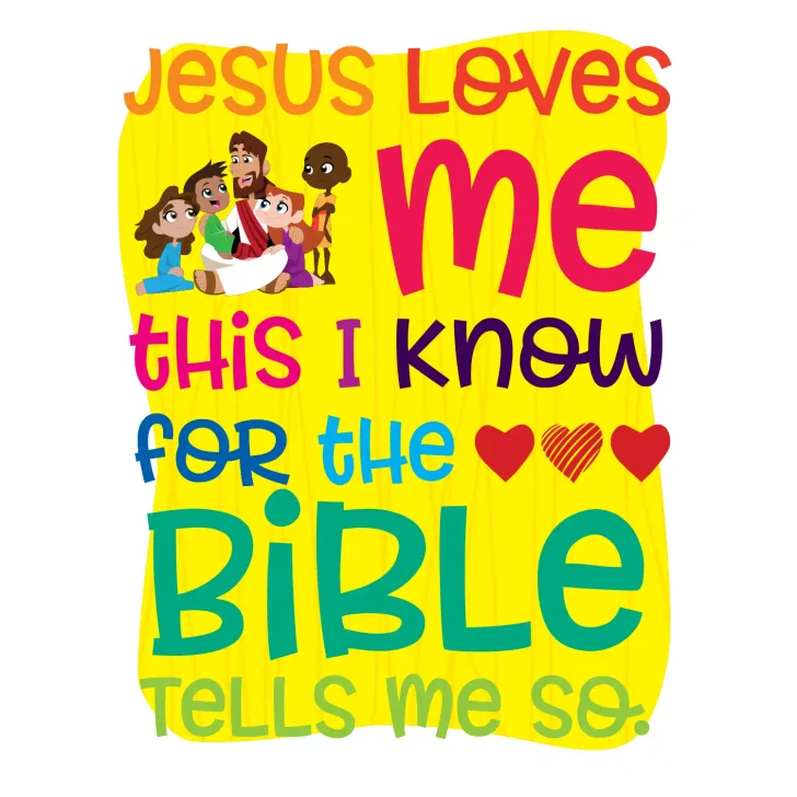 Jesus Loves Me Preschool Wall Decal