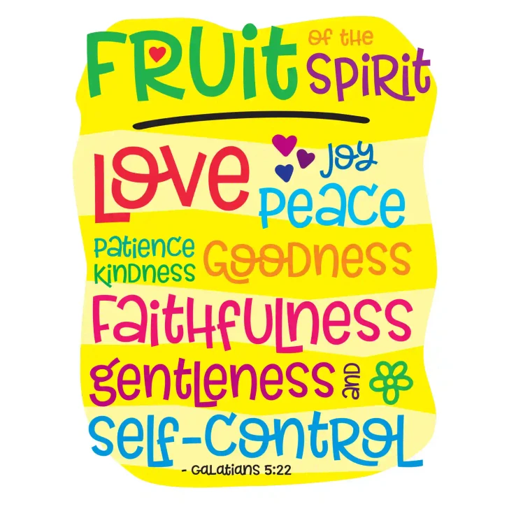 Fruit Of The Spirit Preschool Wall Decal